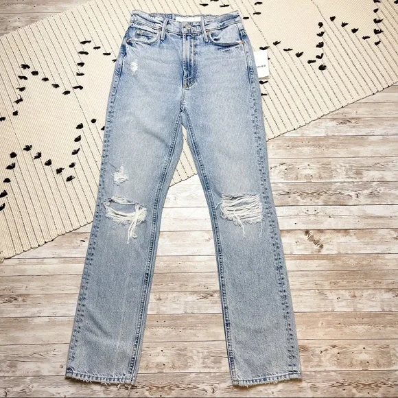 Mother Superior The Dazzler Ankle Lost It Blue Distressed Size 23 NWT - Picture 3 of 13